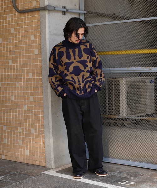 Aphlotus（アプロタス）の「バギーデニムパンツ（デニムパンツ・メンズ・ブラック/ブルー・LARGE/MEDIUM/SMALL）」の18枚目の写真