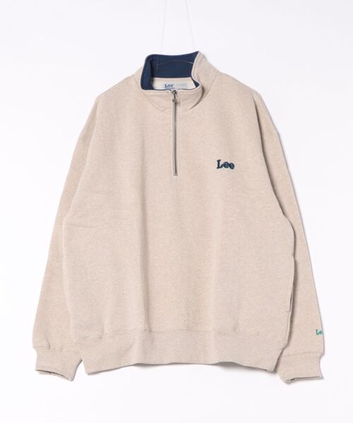 Lee(リー)の「LEE / HALF ZIP SWEAT / LT3221(スウェット・レディース・ベージュ/オフホワイト/ブラック・X-LARGE)」の8枚目の写真