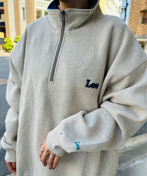 Lee(リー)の「LEE / HALF ZIP SWEAT / LT3221(スウェット・レディース・ベージュ/オフホワイト/ブラック・X-LARGE)」の12枚目の写真