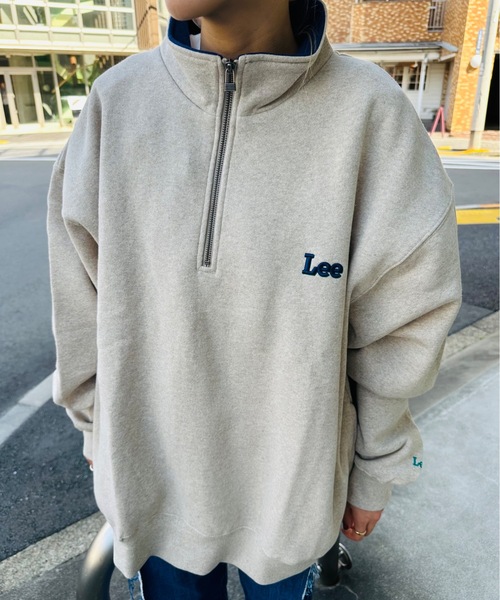 Lee(リー)の「LEE / HALF ZIP SWEAT / LT3221(スウェット・レディース・ベージュ/オフホワイト/ブラック・X-LARGE)」の15枚目の写真