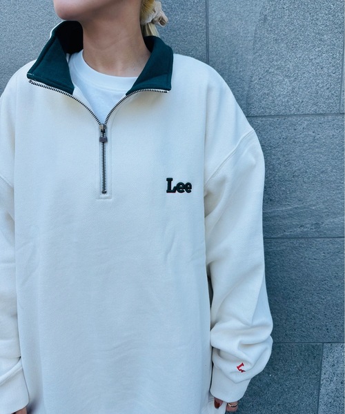 Lee(リー)の「LEE / HALF ZIP SWEAT / LT3221(スウェット・レディース・ベージュ/オフホワイト/ブラック・X-LARGE)」の10枚目の写真