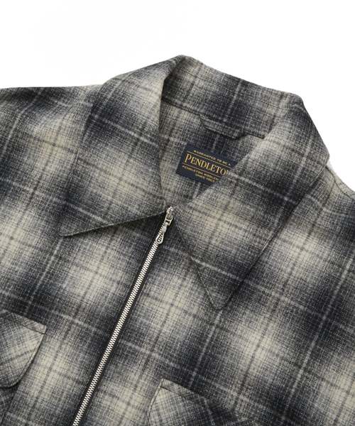 PENDLETON（ペンドルトン）の「【PENDLETON】SIDE LINE CHECKED JACKET (SET-UP)（ブルゾン・レディース・ブラック/ブルー/ブラウン・SMALL/MEDIUM）」の15枚目の写真