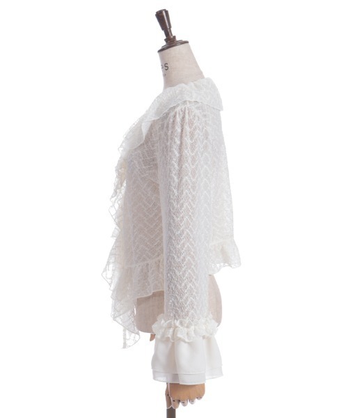 axes femme(アクシーズファム)の「カットレースボレロ(カーディガン/ボレロ・レディース・キナリ/ブラック・FREE)」の8枚目の写真