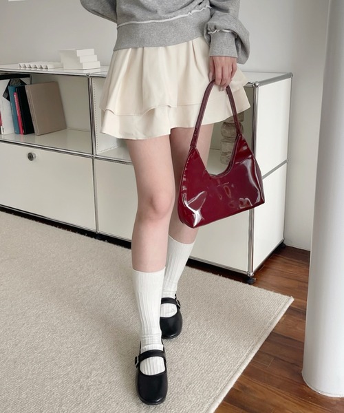Ada.(エイダ)の「インパン付き フレア ミニ スカート(スカート・レディース・ホワイト/ブラック・S/M)」の13枚目の写真
