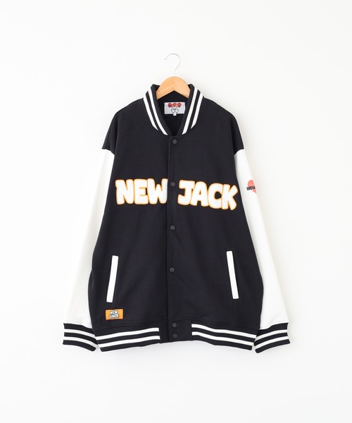 in the attic(インジアティック)の「NEW JACK ハート BOY&GIRLS カットスタジャン(スタジャン・メンズ・ブラック/サックスブルー・L/M)」の3枚目の写真