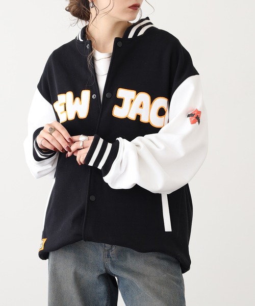 in the attic(インジアティック)の「NEW JACK ハート BOY&GIRLS カットスタジャン(スタジャン・メンズ・ブラック/サックスブルー・L/M)」の17枚目の写真