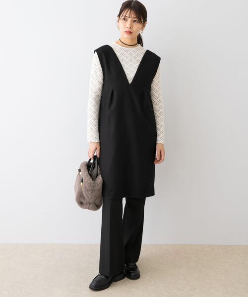 セール】F by ROSSO ピケ2WAYミニジャンパーワンピース（ワンピース