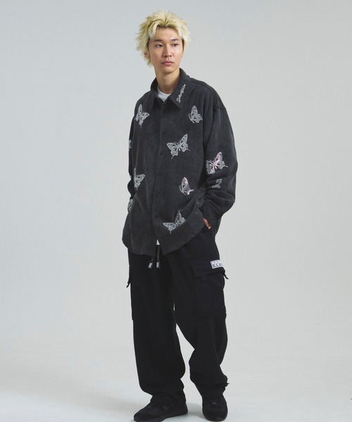 GALLIS ADDICTION(ガリスアディクション)の「GA BUTTERFLY-STONE SHIRT(シャツ/ブラウス・メンズ・チャコール/ブラック/カーキ・FREE)」の11枚目の写真