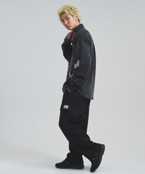 GALLIS ADDICTION(ガリスアディクション)の「GA BUTTERFLY-STONE SHIRT(シャツ/ブラウス・メンズ・チャコール/ブラック/カーキ・FREE)」の13枚目の写真