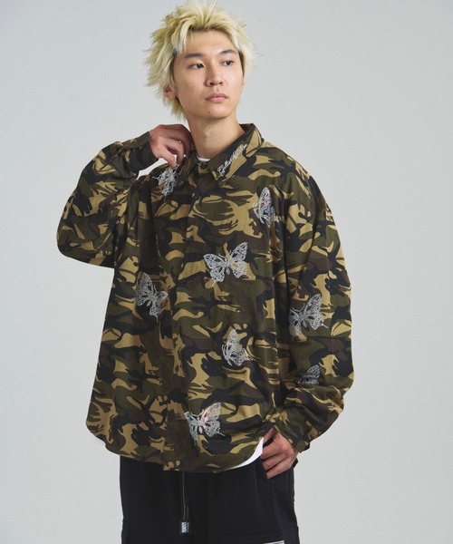 GALLIS ADDICTION(ガリスアディクション)の「GA BUTTERFLY-STONE SHIRT(シャツ/ブラウス・メンズ・チャコール/ブラック/カーキ・FREE)」の19枚目の写真
