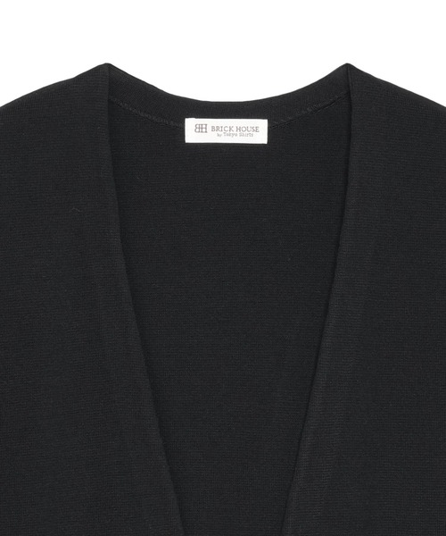 TOKYO SHIRTS（トウキョウシャツ）の「ノーカラー コーディガン（カーディガン/ボレロ・レディース・ブラック/ベージュ・M/L）」の5枚目の写真