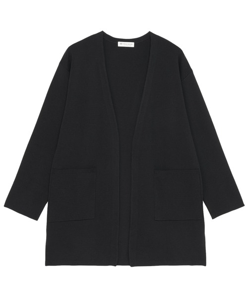 TOKYO SHIRTS（トウキョウシャツ）の「ノーカラー コーディガン（カーディガン/ボレロ・レディース・ブラック/ベージュ・M/L）」の3枚目の写真