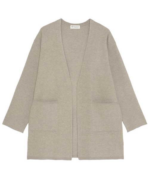 TOKYO SHIRTS（トウキョウシャツ）の「ノーカラー コーディガン（カーディガン/ボレロ・レディース・ブラック/ベージュ・M/L）」の8枚目の写真