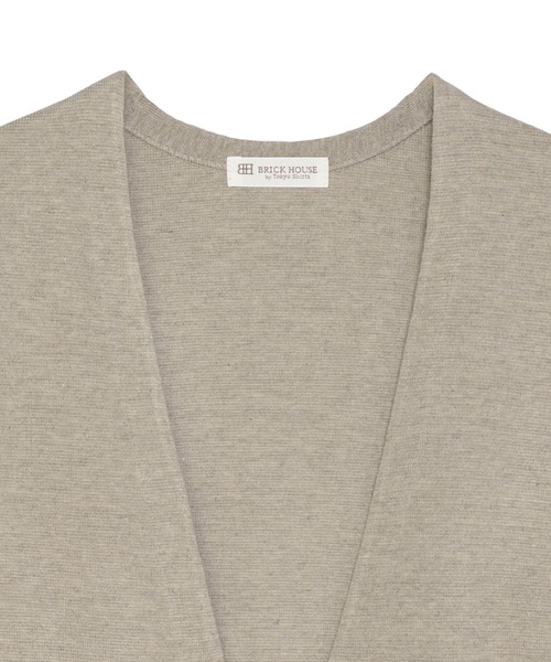 TOKYO SHIRTS（トウキョウシャツ）の「ノーカラー コーディガン（カーディガン/ボレロ・レディース・ブラック/ベージュ・M/L）」の10枚目の写真