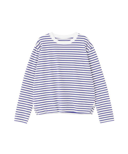 human woman（ヒューマンウーマン）の「◆ボーダーロングスリーブＴシャツ（Tシャツ/カットソー・レディース・ブラック系その他3/ブルー系その他3・MEDIUM）」の15枚目の写真