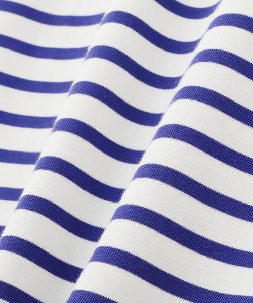 human woman（ヒューマンウーマン）の「◆ボーダーロングスリーブＴシャツ（Tシャツ/カットソー・レディース・ブラック系その他3/ブルー系その他3・MEDIUM）」の19枚目の写真