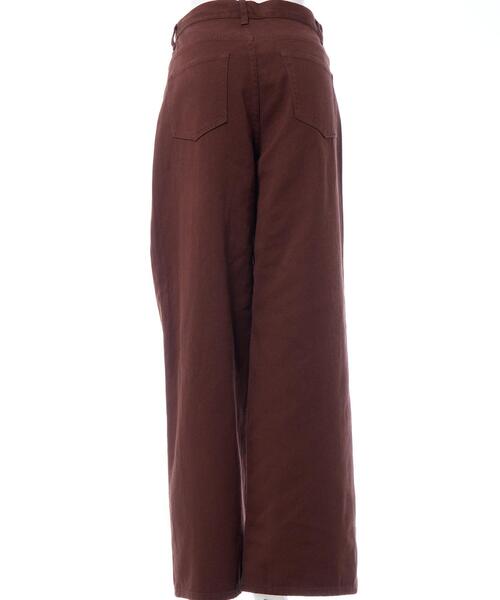 INGNI（イング）の「ウエストデザインワイドデニムパンツ／B（デニムパンツ・レディース・ブラウン/ブルー系その他4/ブルー系その他・S/M）」の6枚目の写真