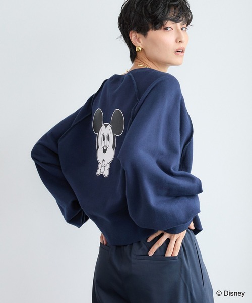 GOOD ROCK SPEED(グッドロックスピード)の「BARNYARDSTORM / GOOD ROCK SPEED別注 / Mickey / 裏起毛スウェット(スウェット・レディース・ネイビー/クリーム・FREE)」の10枚目の写真
