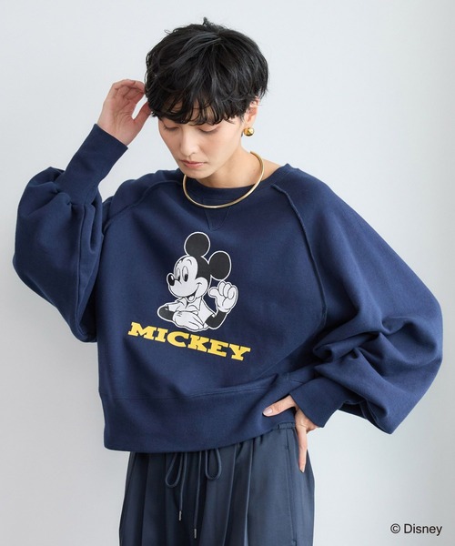 GOOD ROCK SPEED(グッドロックスピード)の「BARNYARDSTORM / GOOD ROCK SPEED別注 / Mickey / 裏起毛スウェット(スウェット・レディース・ネイビー/クリーム・FREE)」の11枚目の写真