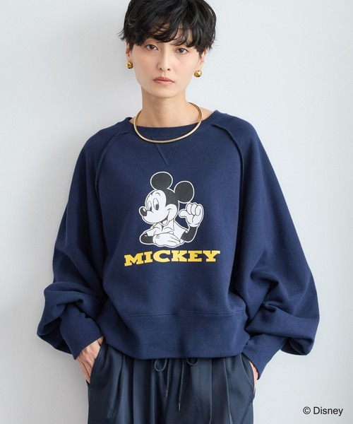 GOOD ROCK SPEED(グッドロックスピード)の「BARNYARDSTORM / GOOD ROCK SPEED別注 / Mickey / 裏起毛スウェット(スウェット・レディース・ネイビー/クリーム・FREE)」の19枚目の写真