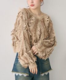 RETRO GIRL | フリンジNTPO(ニット/セーター)