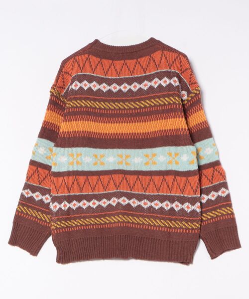 B.I.D.（ビーアイディー）の「《ルディック柄 もちもちニットセーター（ニット/セーター・メンズ・ブラウン・FREE）」の2枚目の写真