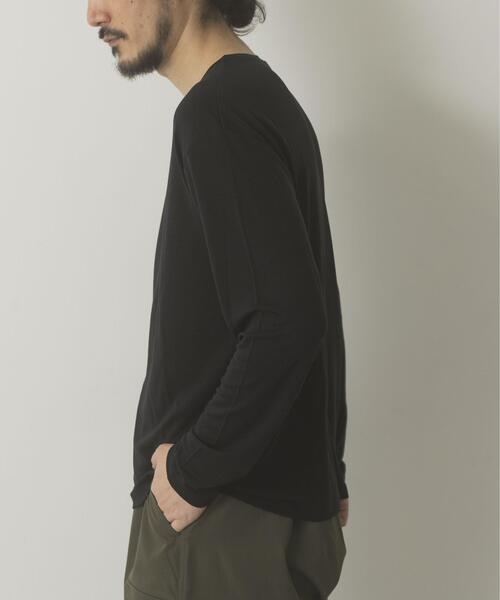 ITEMS URBANRESEARCH(アイテムズ アーバンリサーチ)の「Wool Blend Cut and Sewn(Tシャツ/カットソー・メンズ・ブラウン/ブラック/ダークグレー・MEDIUM/LARGE)」の17枚目の写真
