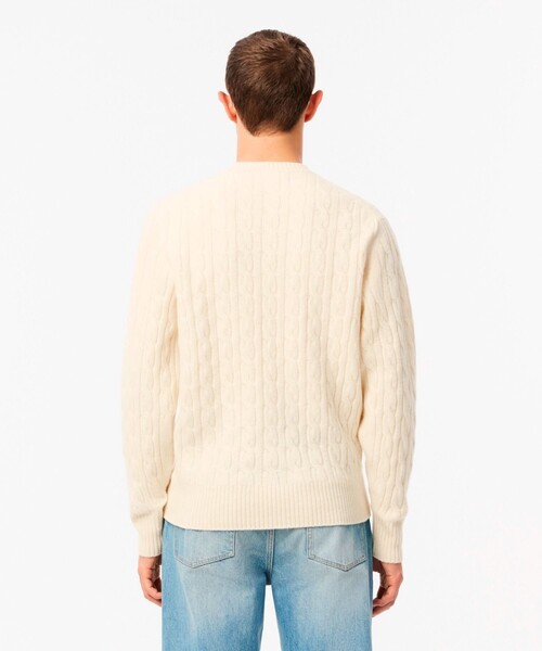 セール】ミドルゲージ ウールケーブルニット（ニット/セーター