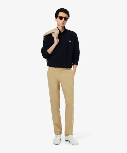 LACOSTE(ラコステ)の「ミドルゲージ ウールケーブルニット(ニット/セーター・メンズ・ネイビー/オフホワイト・2/3/4/5)」の13枚目の写真