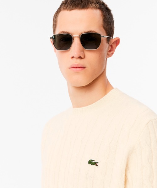 LACOSTE(ラコステ)の「ミドルゲージ ウールケーブルニット(ニット/セーター・メンズ・ネイビー/オフホワイト・2/3/4/5)」の11枚目の写真
