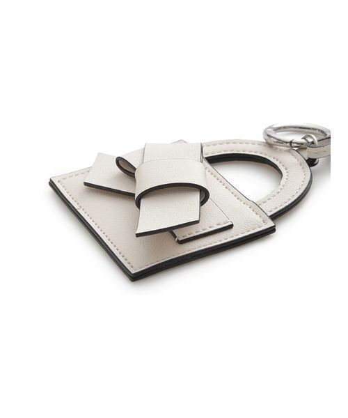 FRAY I.D（フレイアイディー）の「【ルエル】リボンミラーチャーム（キーケース/キーアクセサリー・レディース・ライトブルー/ブラック/ホワイト・F）」の9枚目の写真