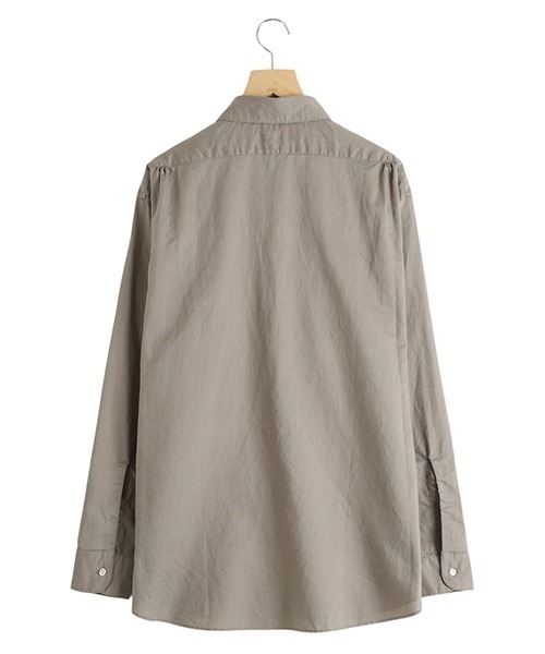 CIOTA（シオタ）の「CIOTA / シオタ：Regular Collar Long Sleeve Shirt：SHLM-108-CL[STD]（シャツ/ブラウス・メンズ・オフホワイト/ライトグレー・6/5）」の10枚目の写真