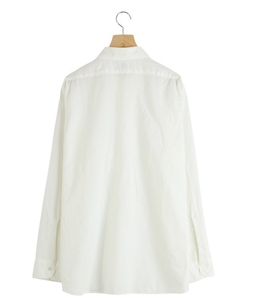 CIOTA（シオタ）の「CIOTA / シオタ：Regular Collar Long Sleeve Shirt：SHLM-108-CL[STD]（シャツ/ブラウス・メンズ・オフホワイト/ライトグレー・6/5）」の9枚目の写真