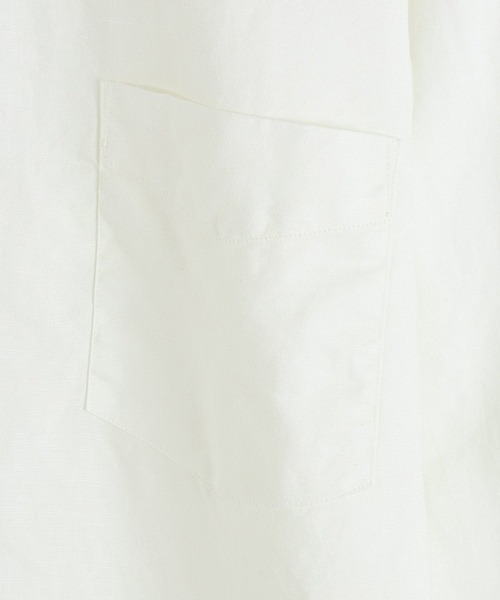 CIOTA（シオタ）の「CIOTA / シオタ：Regular Collar Long Sleeve Shirt：SHLM-108-CL[STD]（シャツ/ブラウス・メンズ・オフホワイト/ライトグレー・6/5）」の4枚目の写真