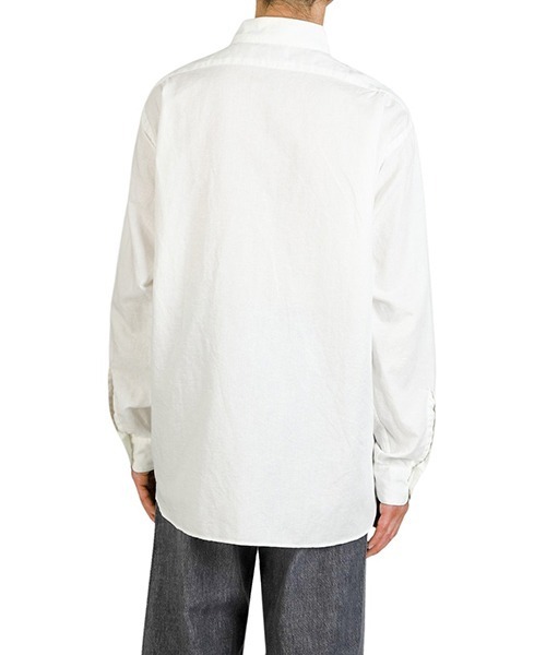 CIOTA（シオタ）の「CIOTA / シオタ：Regular Collar Long Sleeve Shirt：SHLM-108-CL[STD]（シャツ/ブラウス・メンズ・オフホワイト/ライトグレー・6/5）」の8枚目の写真