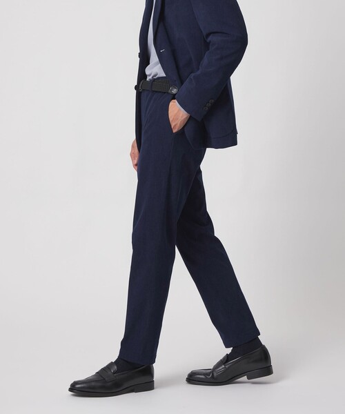UNITED ARROWS（ユナイテッドアローズ）の「ライト コーデュロイ ノープリーツパンツ UA COZY ウォッシャブル ヨコストレッチ（セットアップ・メンズ・オリーブ/ネイビー/ダークグレー・XL/XXL/S/L/M）」の9枚目の写真