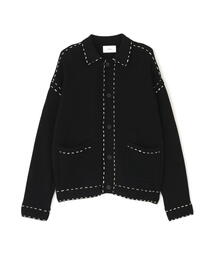 Chica/チカ/hand stich cardigan