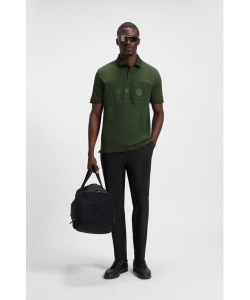 BOSS(ボス)の「リラックスフィット ポロシャツ コットン ゴルフアートワーク(ポロシャツ・メンズ・グリーン/ブラック・L/S/XXL/XL/M/XXXL/XS)」の8枚目の写真