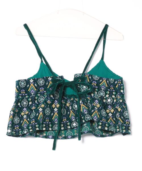 チャイハネ(チャイハネ)の「【チャイハネ】ブライド刺繍キャミソール(キャミソール・レディース・グリーン/ピンク・FREE)」の3枚目の写真