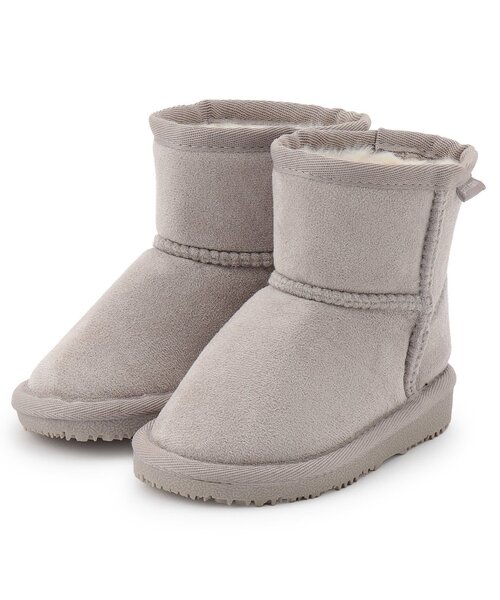 petit main（プティマイン）の「【撥水】ムートンブーツ（ブーツ・キッズ・モカ/ベージュ/ピンク/ブラック/ブルーグレー/グレー・18cm/14cm/15cm/16cm/19cm/17cm/13cm）」の3枚目の写真