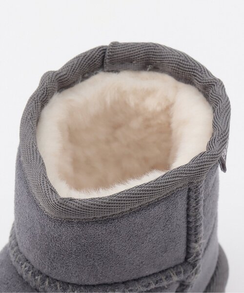 petit main（プティマイン）の「【撥水】ムートンブーツ（ブーツ・キッズ・モカ/ベージュ/ピンク/ブラック/ブルーグレー/グレー・18cm/14cm/15cm/16cm/19cm/17cm/13cm）」の8枚目の写真