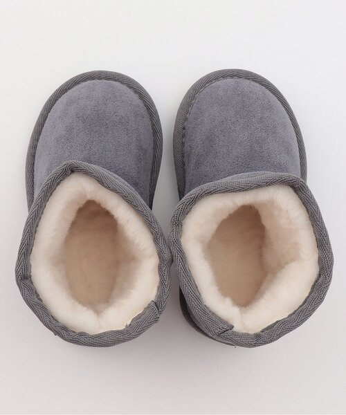 petit main（プティマイン）の「【撥水】ムートンブーツ（ブーツ・キッズ・モカ/ベージュ/ピンク/ブラック/ブルーグレー/グレー・18cm/14cm/15cm/16cm/19cm/17cm/13cm）」の9枚目の写真