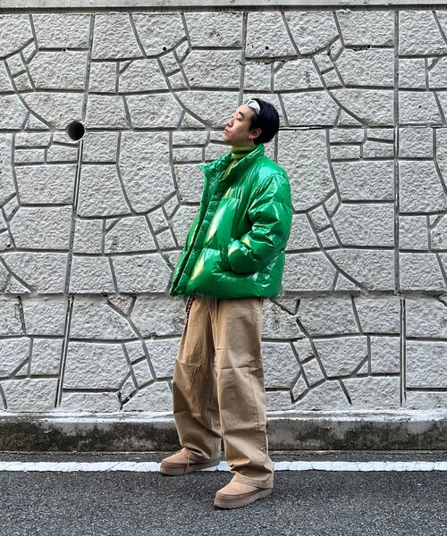 Siberia Duck Shiny Crop Padding GREEN（ダウンジャケット/コート