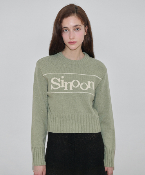 SINOON(シヌーン)の「Sinoon Pullover Knit (Olive Green)(ニット/セーター・レディース・オリーブ・FREE)」の1枚目の写真