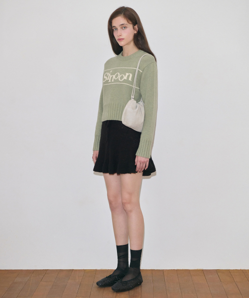 SINOON(シヌーン)の「Sinoon Pullover Knit (Olive Green)(ニット/セーター・レディース・オリーブ・FREE)」の3枚目の写真