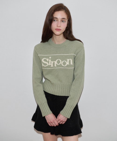 SINOON(シヌーン)の「Sinoon Pullover Knit (Olive Green)(ニット/セーター・レディース・オリーブ・FREE)」の4枚目の写真