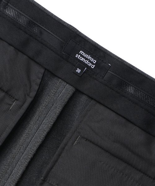 MUSINSA STANDARD(ムシンサスタンダード)の「リバースツージョーセミバルーン隠しバンディングスラックス【ミディアムグレー】(スラックス・メンズ・その他・40/42)」の6枚目の写真