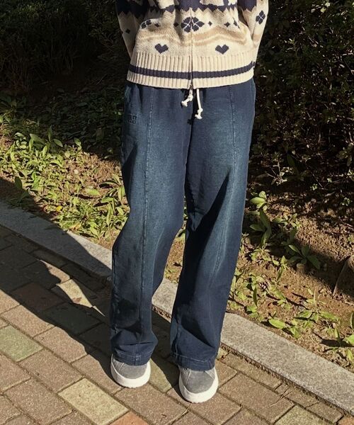 Verdnt（バーダント）の「フロントラインウォッシュドワイドスウェットパンツ[インディゴ]（スウェットパンツ・レディース・その他・SMALL/MEDIUM/LARGE）」の15枚目の写真