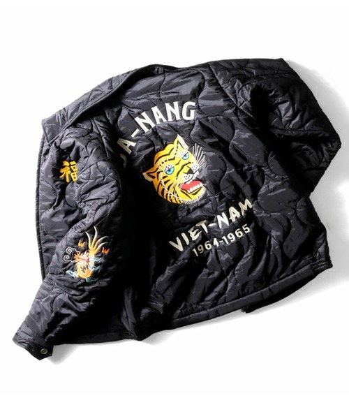 セール】HOUSTON ヒューストン NYLON RIP QUILTING VIETNAM JACKET 虎