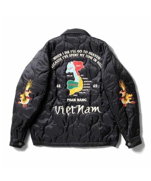 セール】HOUSTON ヒューストン NYLON RIP QUILTING VIETNAM JACKET 虎